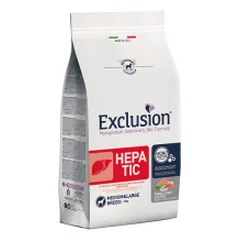 Exclusion Hepatic dietinis sausas maistas vidutinių ir didelių veislių šunims, sergantiems lėtiniu kepenų nepakankamumus, M/L, 2 kg