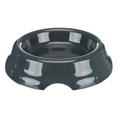 Trixie Plastic Bowl plastmasinis dubenėlis šunims ir katėms su neslystančiu žiedu, 0.2 l, 11 cm — 3 nuotrauka