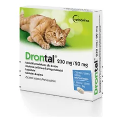 Drontal Cat tabletės nuo kirminų katėms nuotrauka