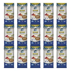 N&D OCEAN Adult Healthy & Tasty Cream su lašiša ir tunu katėms 15x60 g
