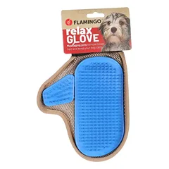 Flamingo Relax Glove - kailio priežiūros pirštinė šukavimui ir masažui — 2 nuotrauka