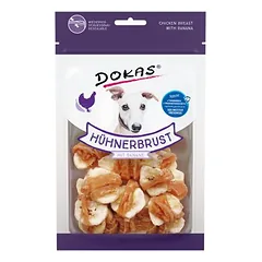 Dokas Hühnerbrust mit Banane 70 g - 8 Stück - Sparpaket