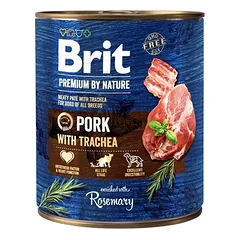 Brit Premium by Nature konservai šunims Pork with Trachea 800g.