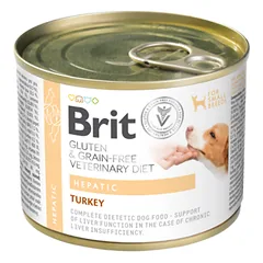 Brit GF Veterinary Diets Hepatic konservai šunims su sutrikusia kepenų veikla, 200 g