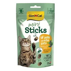GimCat Mini Sticks Vištiena su katžole skanėstai katėms su vištiena ir katžole, be grūdų, 50 g