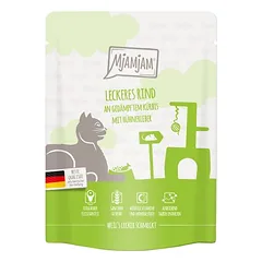 MjAMjAM Quetschie drėgnas maistas katėms, ekonominė pakuotė 24 x 300 g — 3 nuotrauka