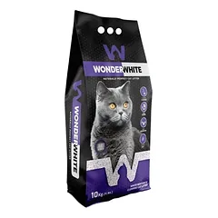 Natūralus bentonitinis sušokantis kraikas katėms Wonder White Levanda 11,8l / 10 kg — 2 nuotrauka