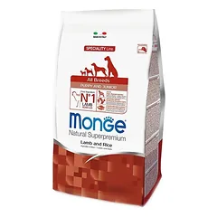 Monge puppy sausas pašaras (ėriena ir ryžiai) 12kg