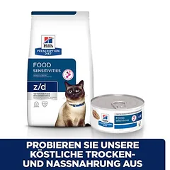Hill's Prescription Diet z/d Food Sensitivities sausas maistas katėms — 5 nuotrauka