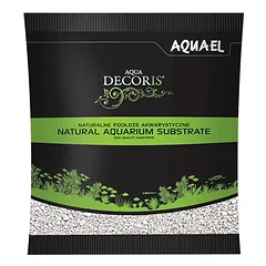 Aquael dekoratyvinis kvarcinis gruntas akvariumui, baltas, 2-3 mm, 1 kg