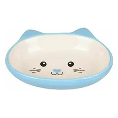 Flamingo FEEDING BOWL CAT ISA CERAMIC LIGHT BLUE 170ML 14CM