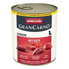 GranCarno Junior konservai šuniukams su kalakutiena, 800g