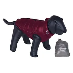 Nobby Hundemantel Light bordeaux-grau
