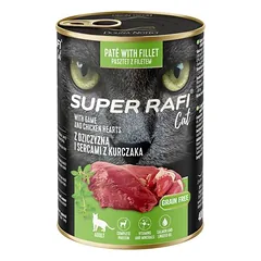 Rafi Cat Super drėgnas maistas katėms, ekonominė pakuotė 24 x 400 g