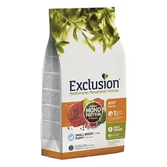 Exclusion Mediterraneo begrūdis sausas maistas mažų veislių šuniukams su jautiena 2 kg photo