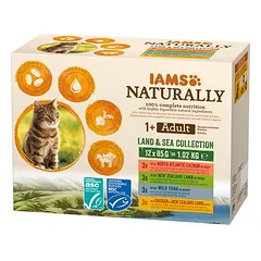 IAMS Naturally Cat Adult Land & Sea Collection
