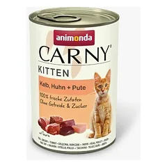 Animonda Carny Cat Kitten veršiena, višta, kalakutas 400 g