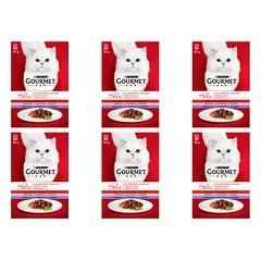 GOURMET mon Petit pašaras katėms - mėsos MIX 72x50g