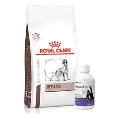 ROYAL CANIN Hepatic HF 16 7kg + Lab-v Hepasil Dog & Cat preparatas šunų ir kačių kepenų veiklai gerinti 250 ml