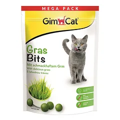 GimCat GrasBits be grūdų skanėstai katėms su žolės milteliais, be pridėtinio cukraus, 0.425 kg
