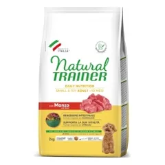 Natural Trainer Mini Adult sausas pašaras mažų veislių suaugusiems šunims su jautiena