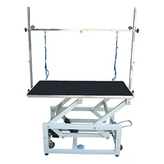 Blovi Magnum - profesionalus didelis kirpimo stalas su elektriniu pakėlimu, Fioletowy / 120x65cm — 2 nuotrauka