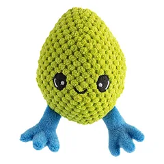 GimDog Dog Baby Egg pliušinis žaislas šunims su cyptuku, 14 cm, įvairių spalvų