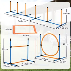 Agility rinkinys šunims 7 dalių — 3 nuotrauka