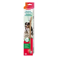 BEAPHAR Bamboo Toothbrush bambusinė dvipusė dantų šepetėlis šunims ir katėms