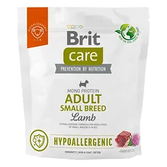 Brit Care Hypoallergenic Adult Small Breed Lamb&Rice sausas maistas šunims su ėriena ir ryžiais 1kg