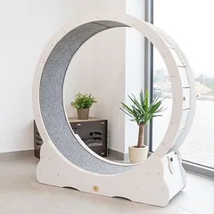 Canadian Cat Company kačių bėgimo ratas iš Multiplex medienos, surenkamas rinkinys, L 37 x B 132 x H 141.5 cm - Dyd. XL / balta — 4 nuotrauka