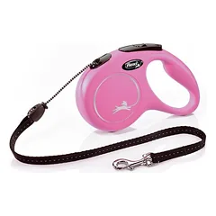 Flexi New Classic Virvė XS- 3m iki 8kg, Juoda parduotuvėje alphazoo.lt