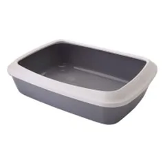 Tualetas katėms Iriz, 50x36,5x11,5 cm, pilkas