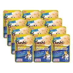 INABA Dashi Delights Delikatesiniai dribsniai Vištienos su tunu receptas 12x40g