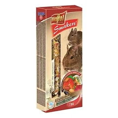 Vitapol Smakers skanėstas degu su vaisiais, riešutais ir rožių žiedlapiais, 2 vnt.