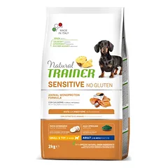 NATURAL TRAINER ADULT DOG SENSITIVE NO GLUTEN MINI SALMON (lašiša) 2kg.