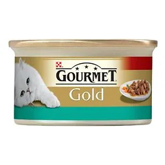 GOURMET Gold losos a kuřecí v omáčce 85 g