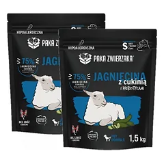Paka Zwierzaka - Sausas maistas SH ėriena su cukinija S 2x1.5kg