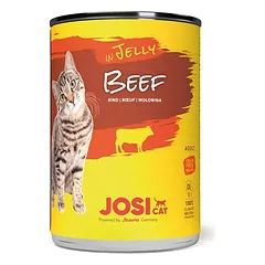 JosiCat Beef in Jelly konservai katėms, jautiena drebučiuose, 400g