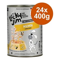 Lucky Jim Senior drėgnas maistas šunims, ekonominė pakuotė 24 x 400 g
