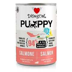 DISUGUAL Puppy konservas šuniukams su lašiša 400g (6) parduotuvėje ramiosblusos.lt