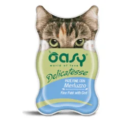 Oasy Delicatesse paštetas su menke suaugusioms katėms, 85 g parduotuvėje pet24.lt
