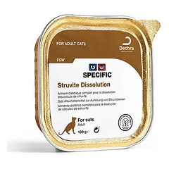 Specific FSW STRUVITE DISSOLUTION veterinarinė dieta katėms 100gr. nuotrauka