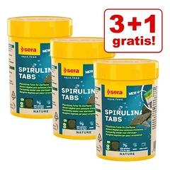 2 + 1 gratis! 3 x 100 Tabletten sera Spirulina Tabs Nature