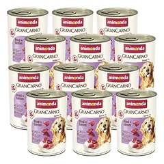 ANIMONDA GranCarno Senior  skonis: jautiena ir ėriena 12x400g 