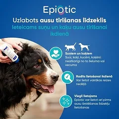 Virbac Epiotic ausų valiklis šunims/katėms 60 ml — 5 nuotrauka