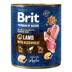 Brit Premium by Nature su ėriena ir grikiais, drėgnas maistas šunims 800 g — 5 nuotrauka