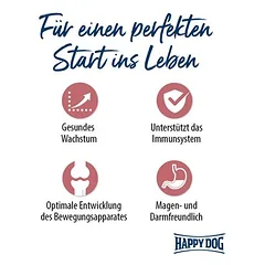 Happy Dog Supreme Sensible Junior su višt., lašiša ir bulvėmis, sausas maistas šunims — 2 nuotrauka