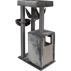 Trixie Amadeus Scratching Post XXL katės namelis su draskykle, 163 cm, pilka — 2 nuotrauka
