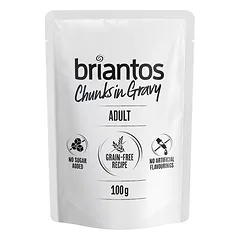 Briantos Chunks in Gravy ekonominė pakuotė 44 x 100 g, drėgnas maistas šunims, 100 - 199 g — 3 nuotrauka